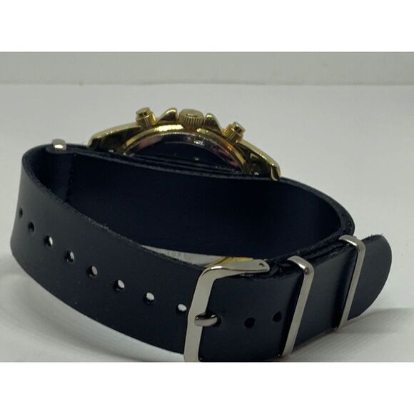 Michael Kors MK5166 Unisex Black Leather Analog Dial Quartz Wrist Watch GE332 - Picture 9 of 11